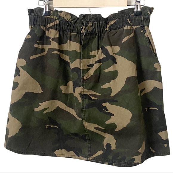 NWT Sadie & Sage Catch-Me Camo Elastic Waist Cotton Mini Skirt - Picture 2 of 7